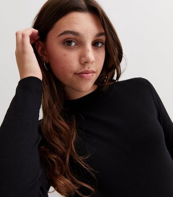 Girls black clearance turtleneck