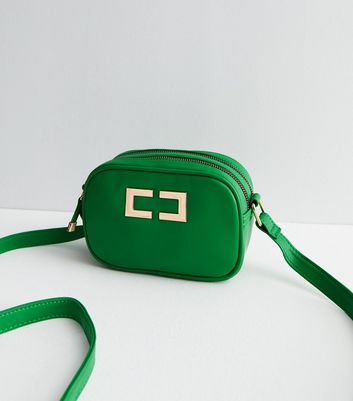 Coach Jamie Camera Bag In Signature Canvas With Varsity Motif in  Khaki/Amazon Green (CE599) - USA Loveshoppe