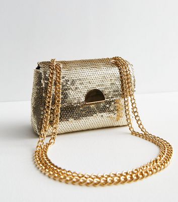 Y2K Gold Sequin Woven Handbag – Good Soul Vintage