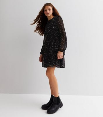 Long sleeve clearance black dress kids