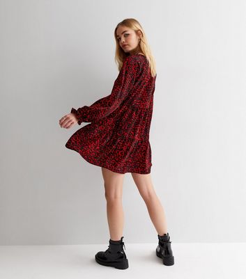 New look red leopard print dress best sale