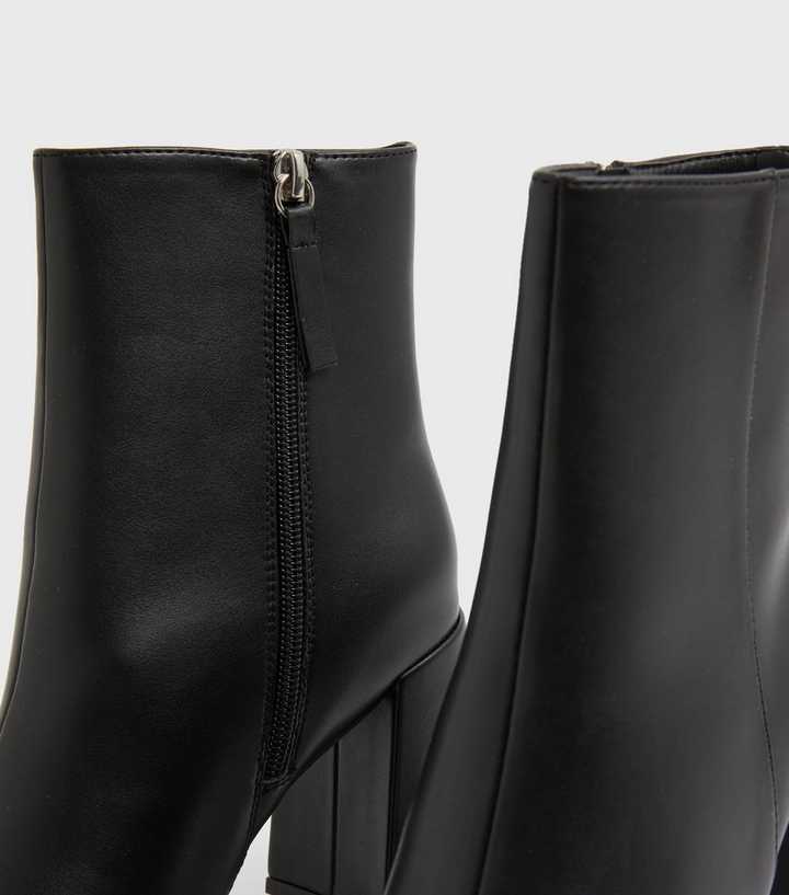 new look square toe boots