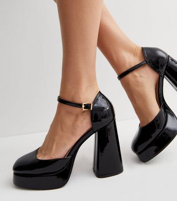 YSL Yves Saint Laurent VTG 70s 80s Mary Jane high heel shoe black leather 7  N | eBay