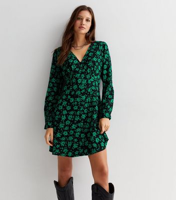 New look black hot sale floral dress