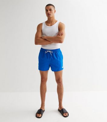 Bright Blue Drawstring Swim Shorts | New Look