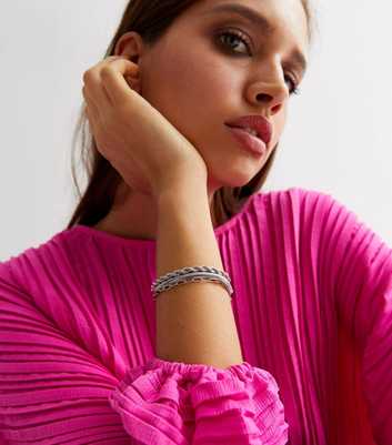3 Pack Silver Chain Bracelets