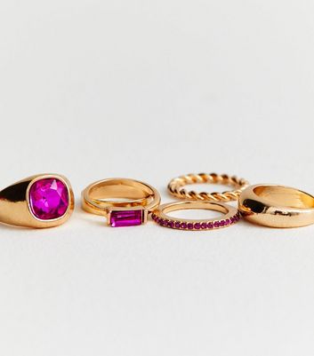 Damen Accessoires Schmuck Ringe Chunky gem jewel ring 