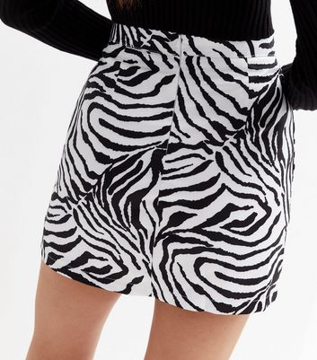 mini skirt zebra
