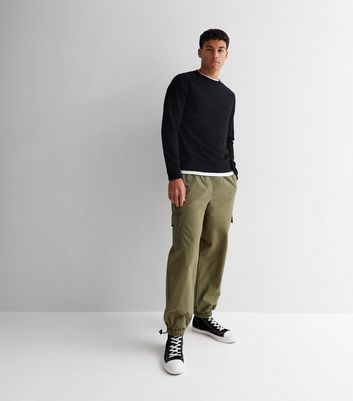 Khaki Relaxed Fit Cargo Trousers