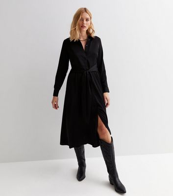 Shirt dress clearance long sleeve midi