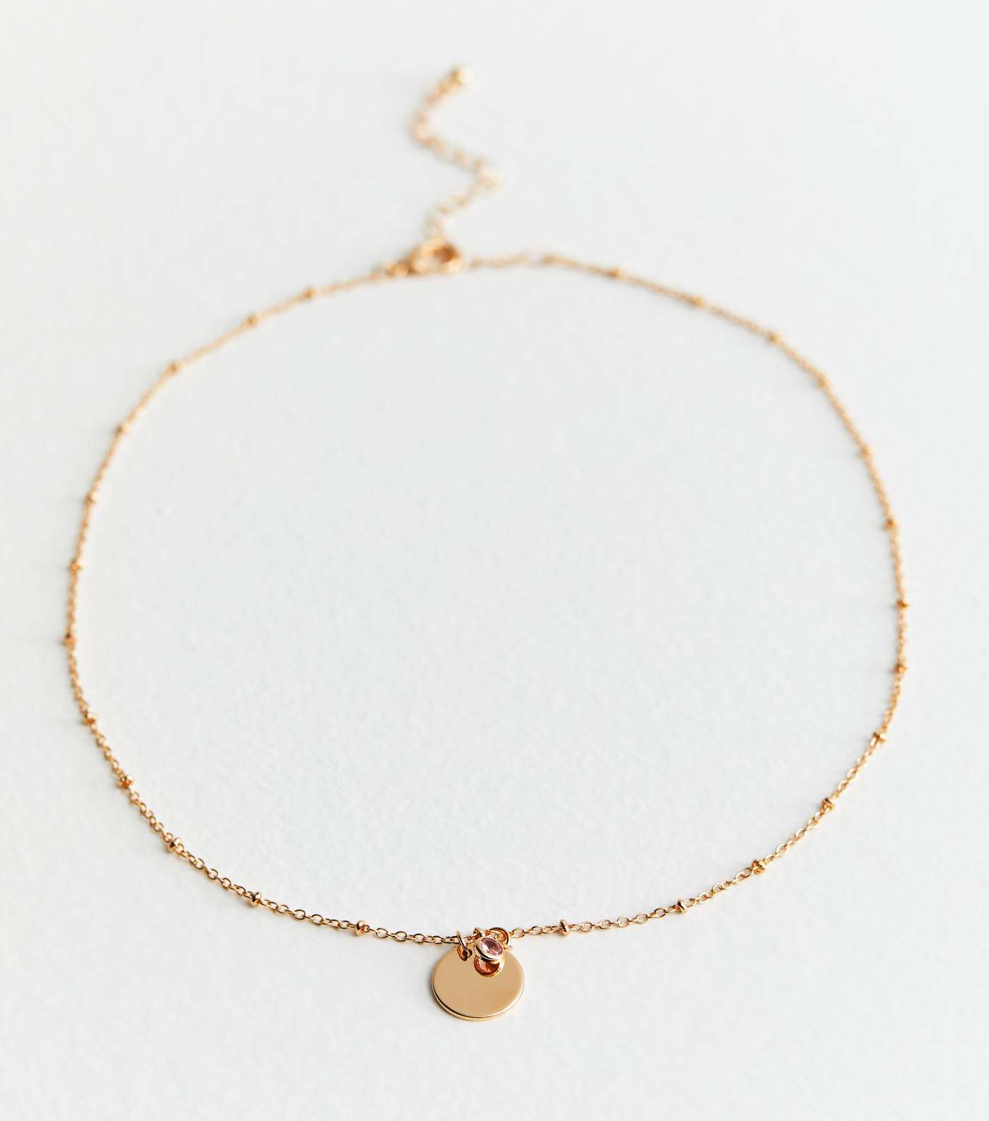 Gold February Birthstone Pendant Necklace Image 4