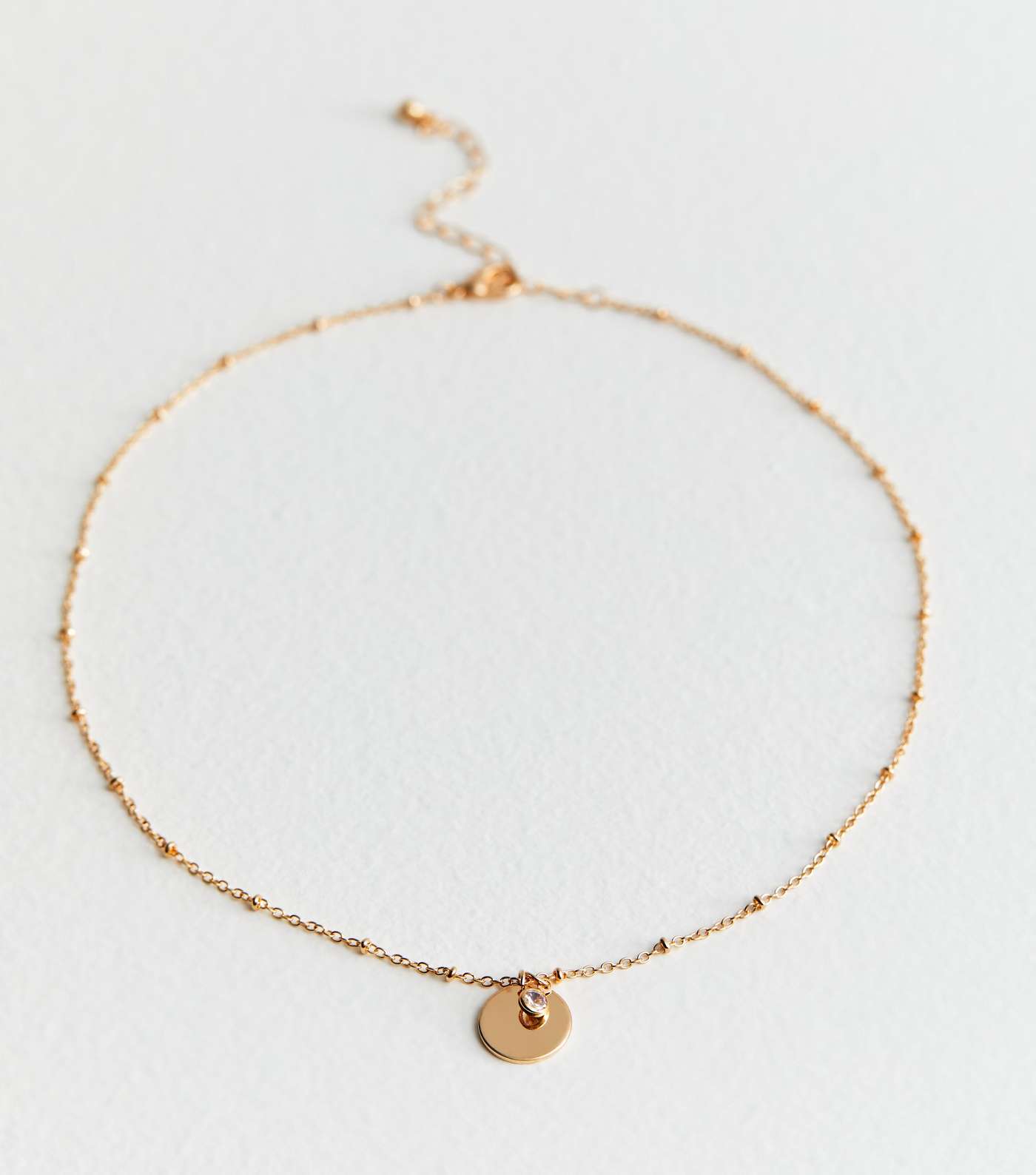 Gold April Birthstone Pendant Necklace Image 3