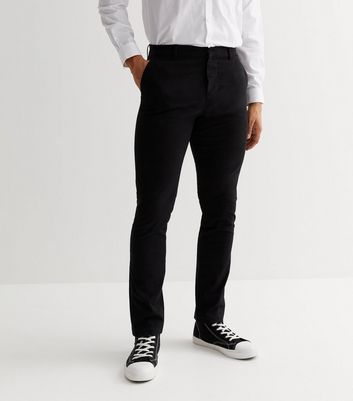 black skinny dress trousers