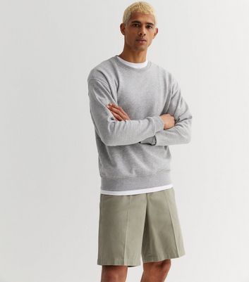 Light Green Relaxed Fit Bermuda Shorts