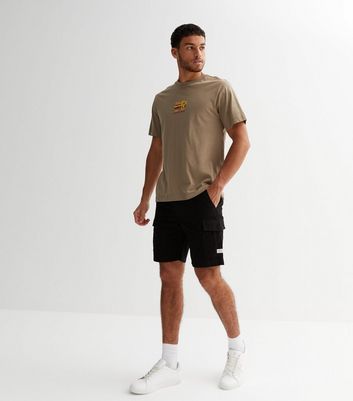 Mens slim hot sale cargo shorts