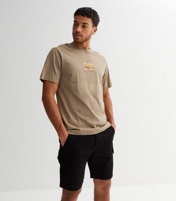 Black Slim Fit Cargo Shorts New Look