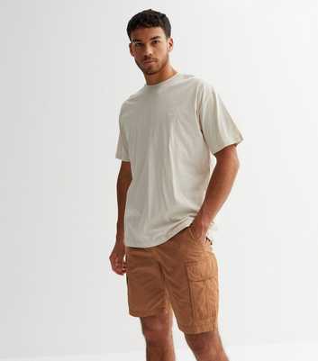 Rust Straight Fit Cargo Shorts