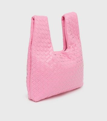 Public Desire Pink Woven Tote Bag New Look