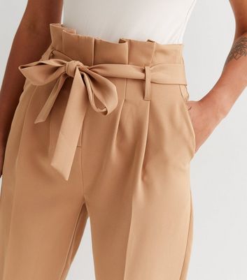 High waisted best sale bow trousers