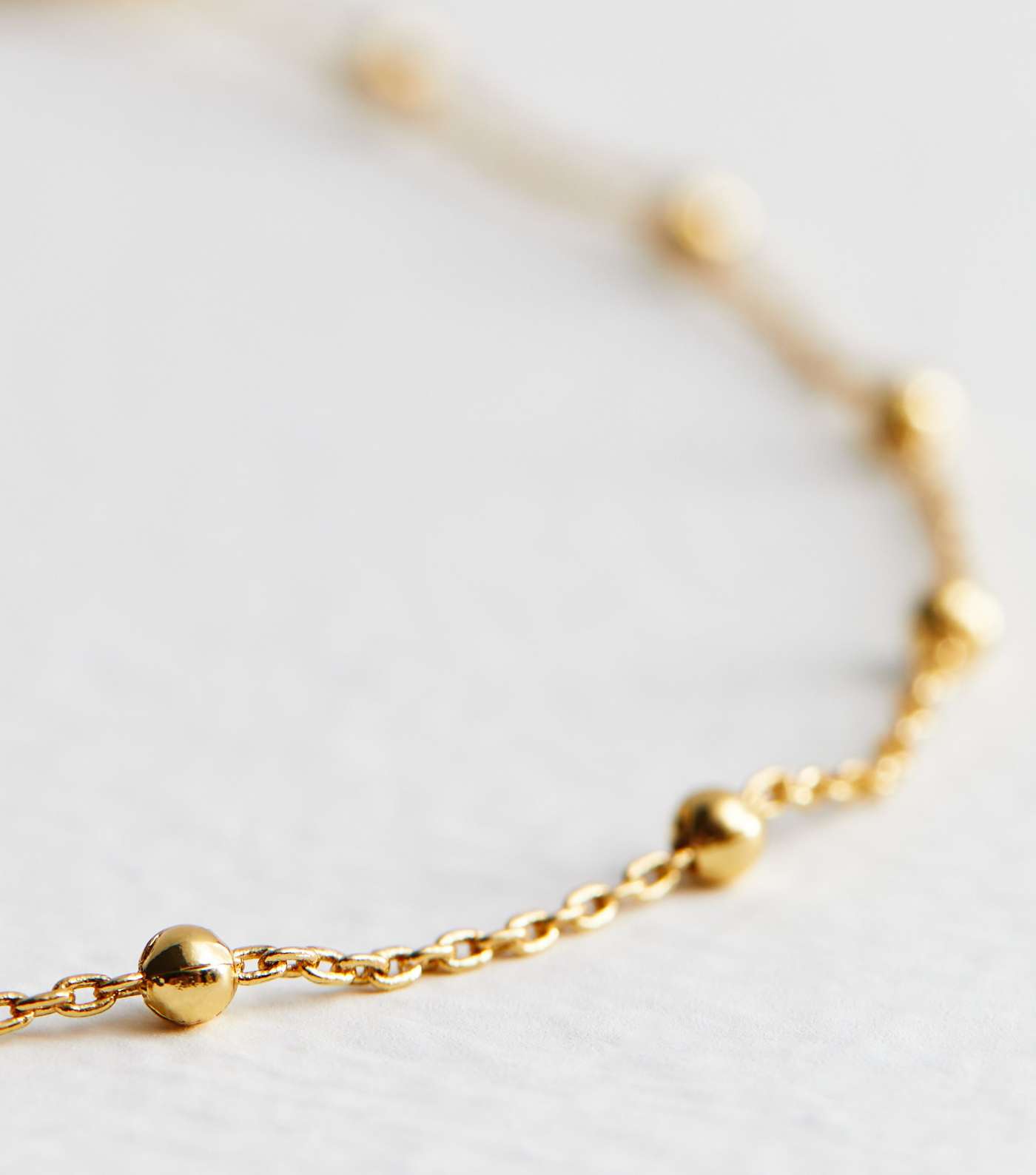 Real Gold Plated Ball Chain Bracelet Image 4