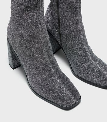 Sparkly hot sale sock heels