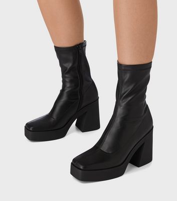 Chunky flatform sale boots