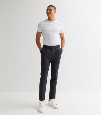 Pleated on sale suit trousers