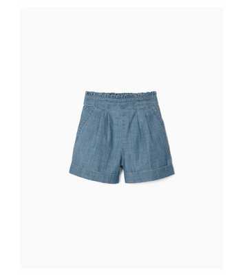 Zippy Blue Denim Elasticated Waist Shorts
