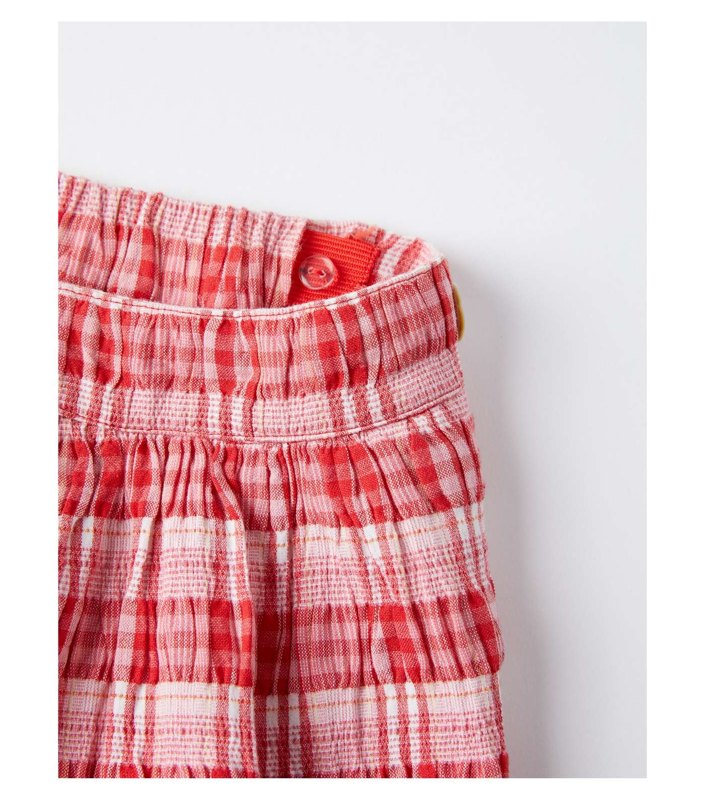 Zippy Red Check Textured Shorts Image 3