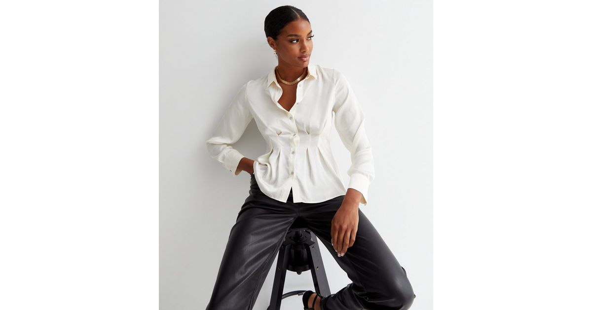 Off White Gold  Casual Long Sleeve Shirt 44060 main image 0