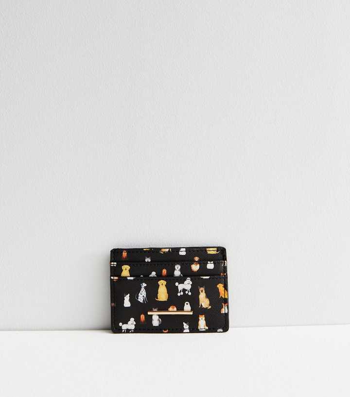 Black Dog Print Cardholder