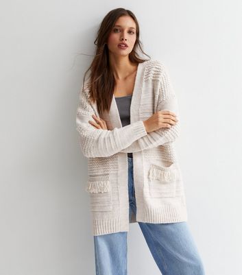 New look cream outlet cardigan