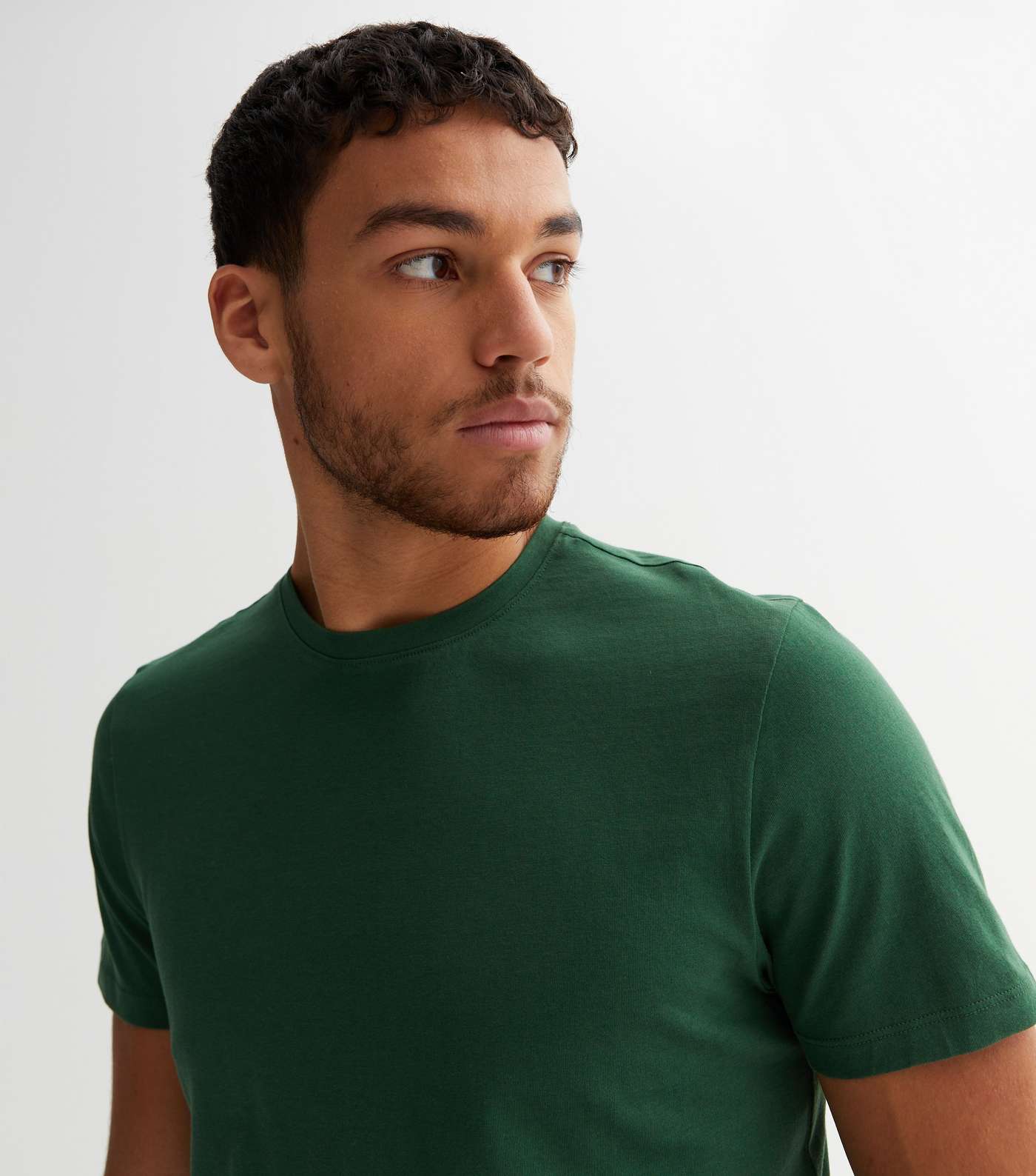 Green Crew Neck T-Shirt Image 3