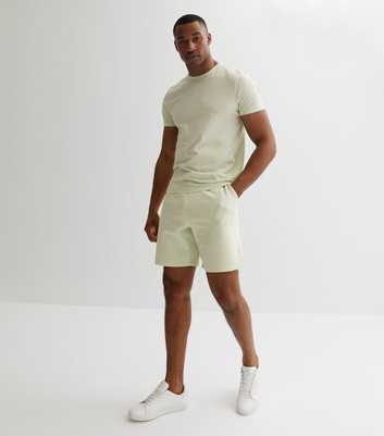Mint Green Jersey Shorts