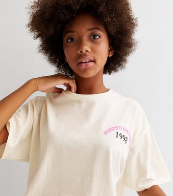 Girls north cheap face tshirt