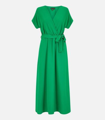 Kimono sleeve tie waist best sale wrap dress