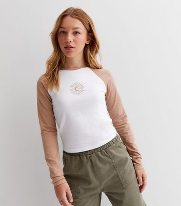 Girls long sleeve brown t shirt Clearance