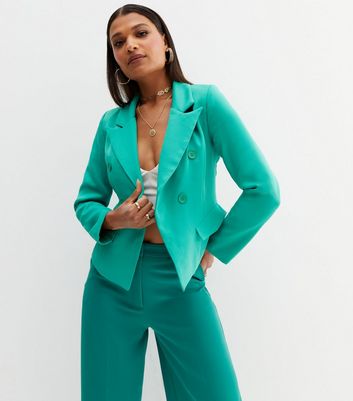 pink double breasted blazer