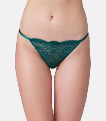 dark green lace panties