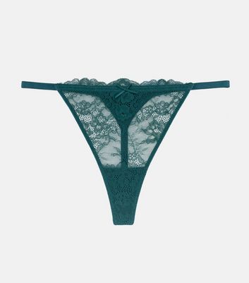 dark green lace panties