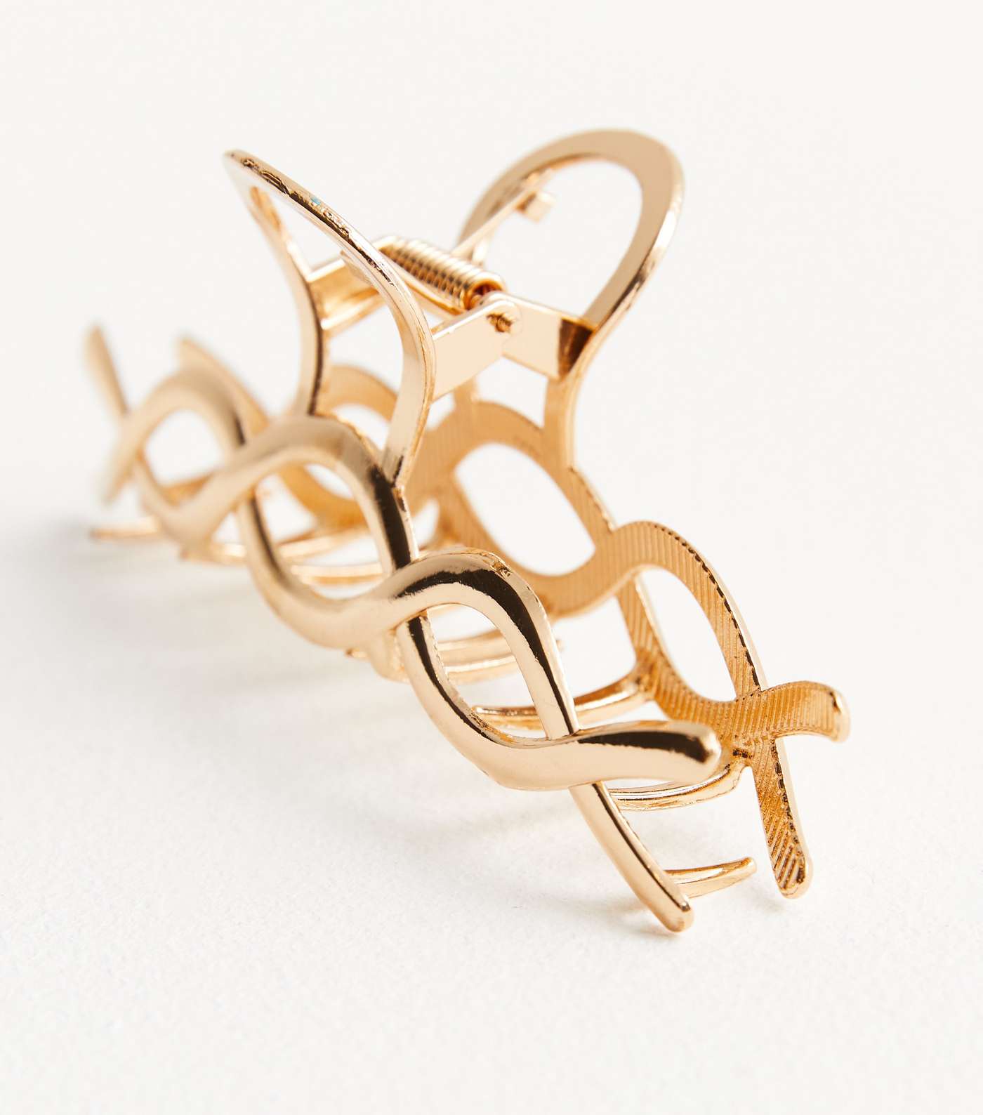 Gold Plaited Hair Claw Clip Image 2