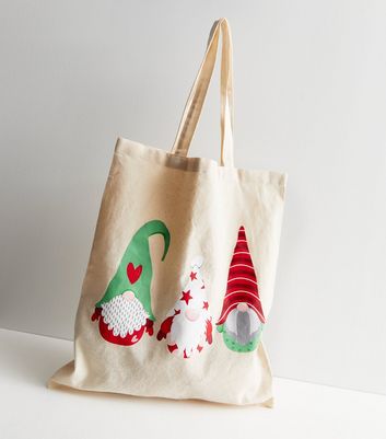 Christmas canvas tote discount bags