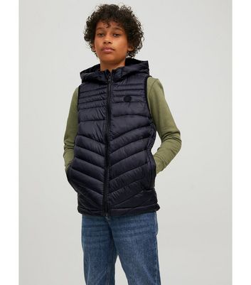 puffer hooded gilet