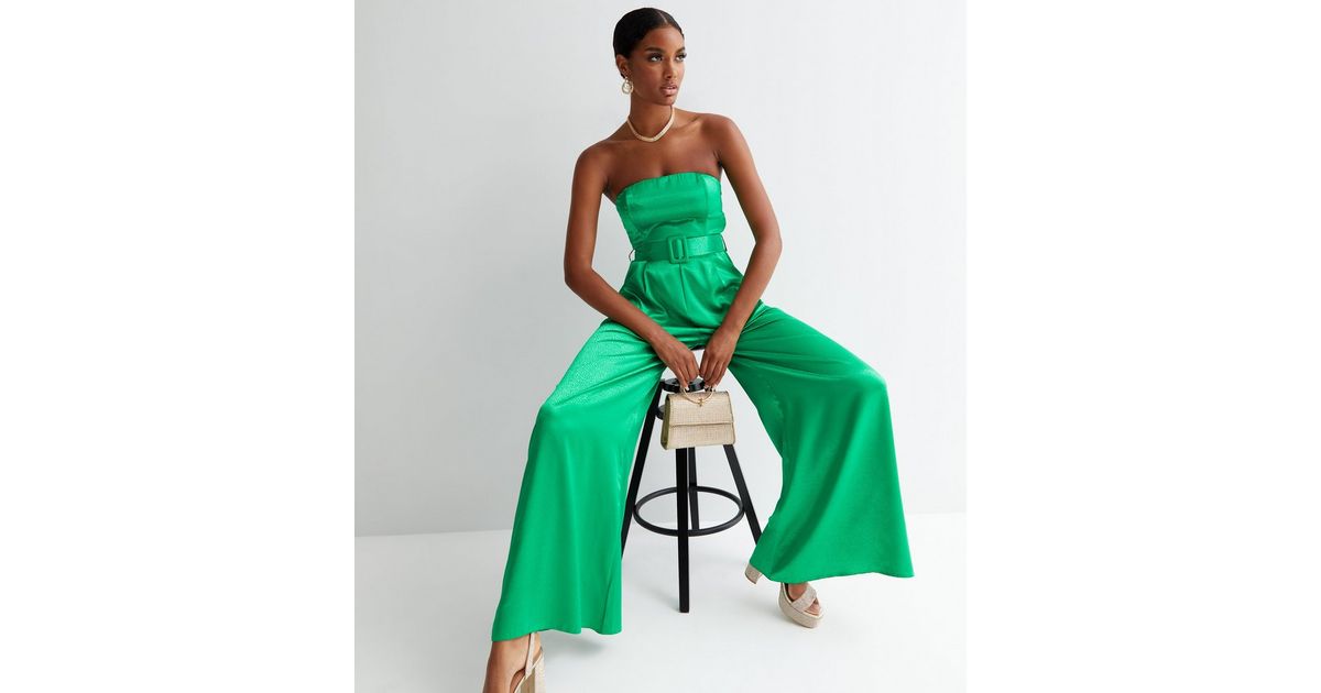 5212211 Green Belted Jumpsuit main image 1