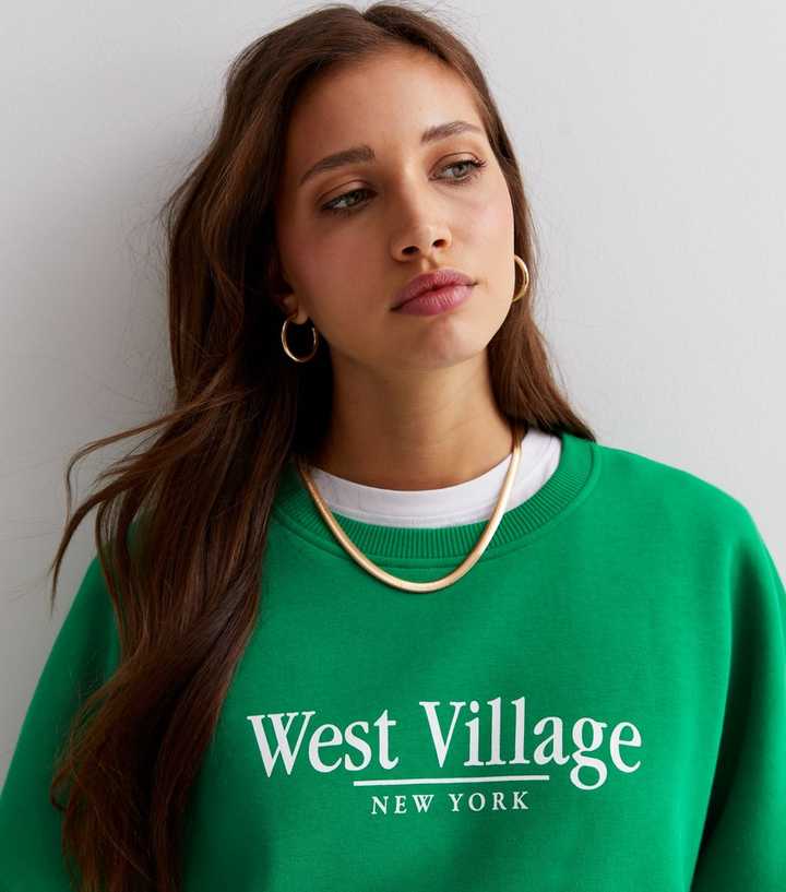 Women's West Village Foiled Logo-Print Sweatshirt