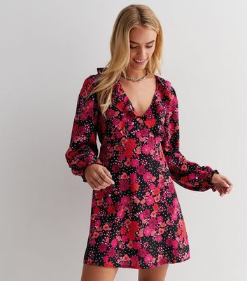 Ruffle wrap tea clearance dress