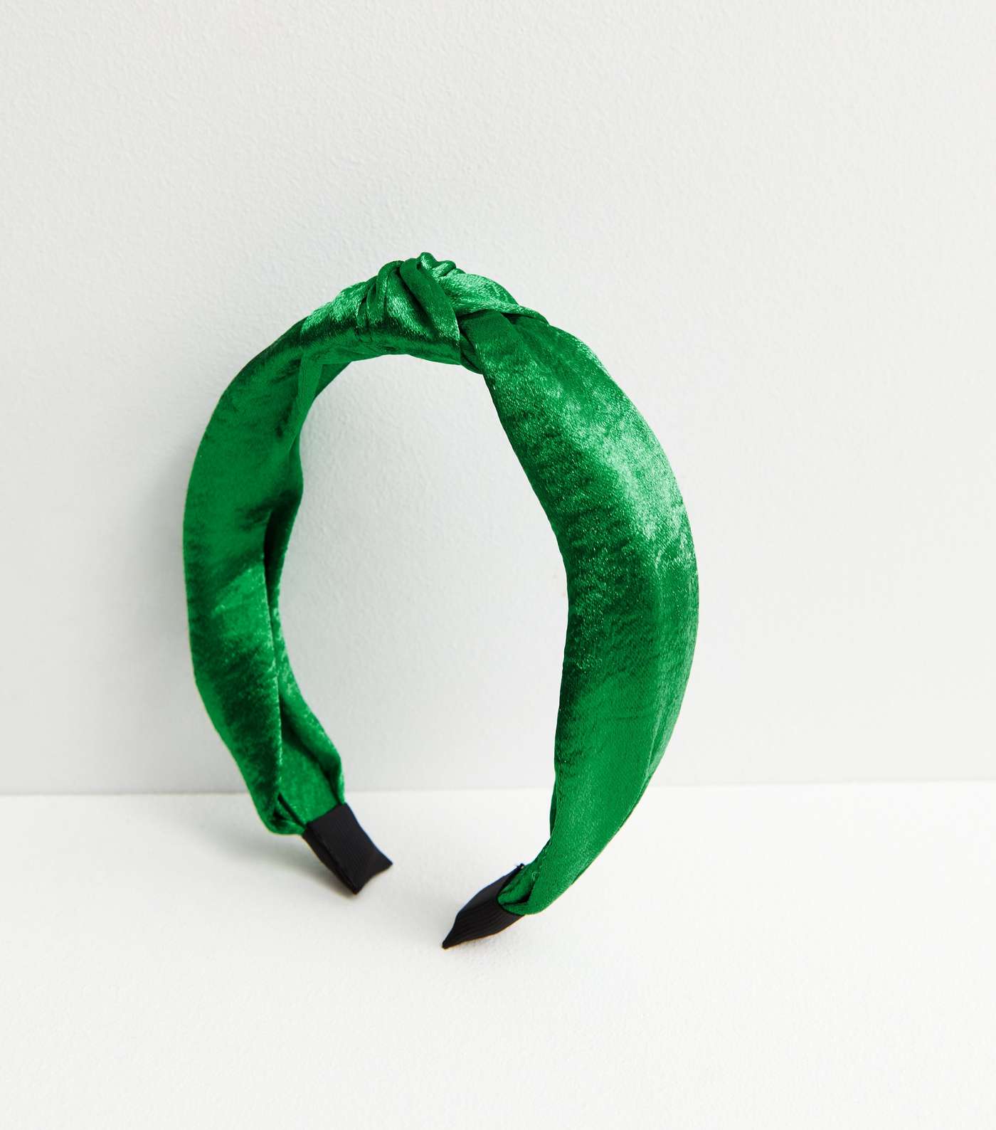 Green Satin Knot Headband