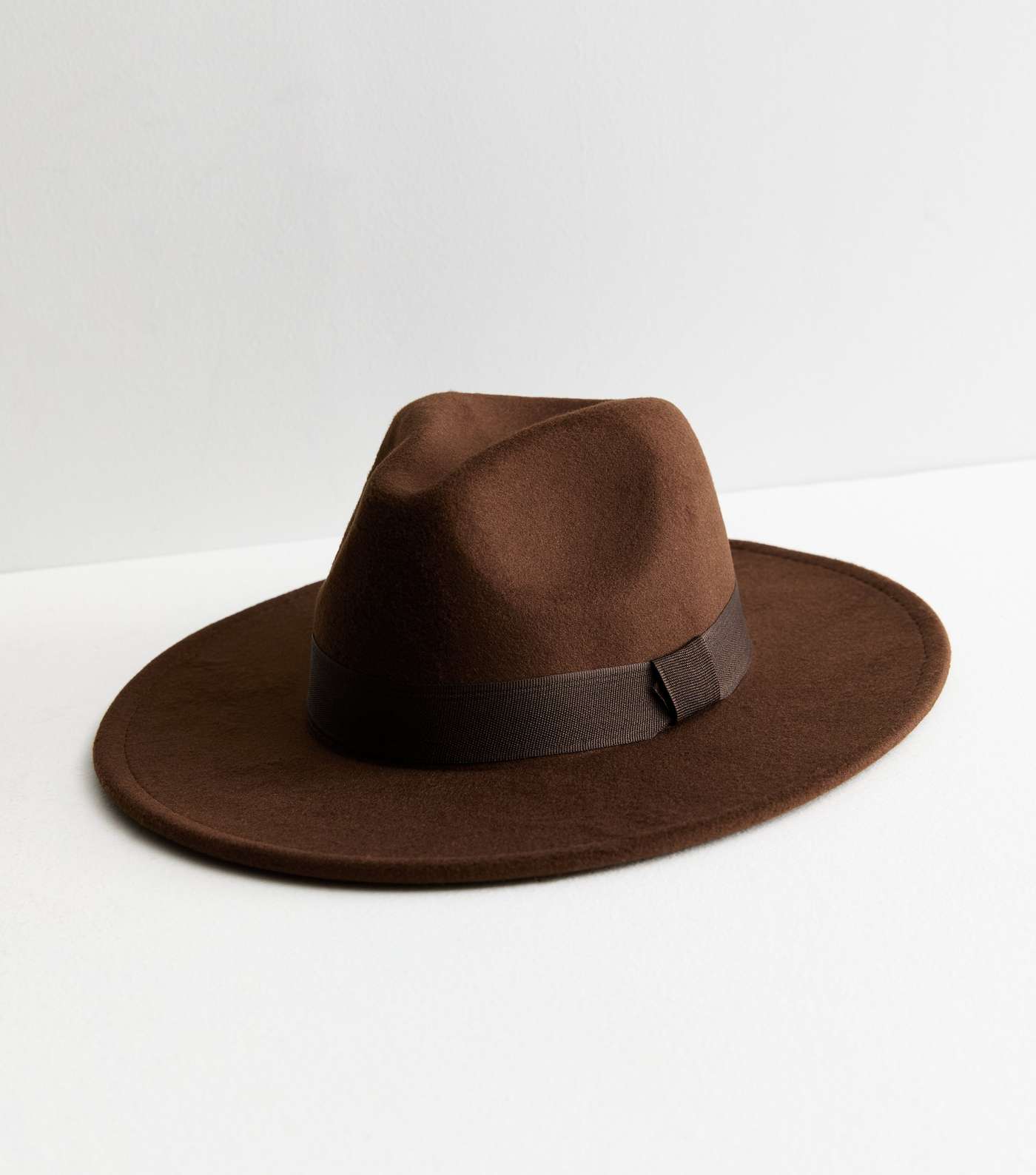 Dark Brown Fedora Hat Image 2