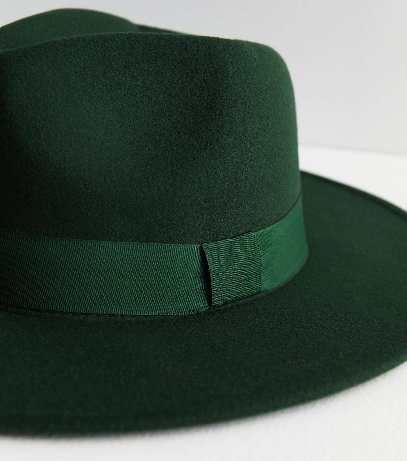 Dark Green Fedora Hat Image 3