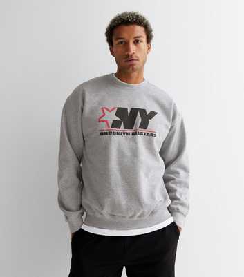 Grey Marl NY Logo Sweatshirt